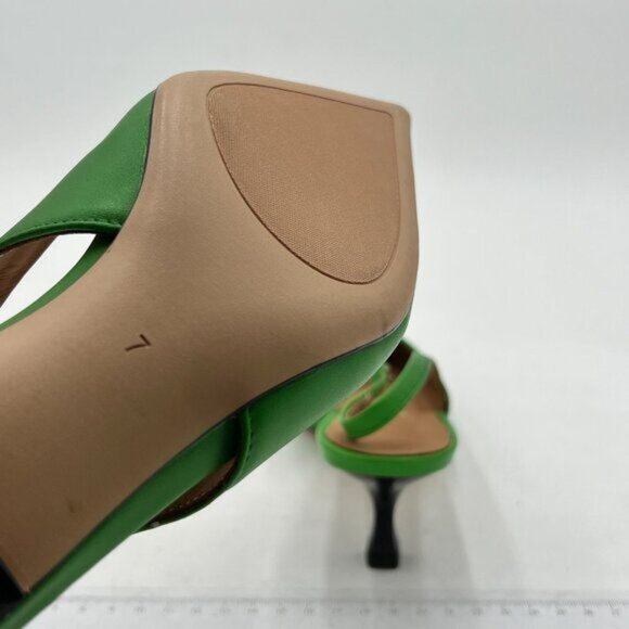 FSJ Women's Mid Kitten Heel Slingback Sandal Pointy Toe Sexy Pumps Comfortable - Picture 6 of 8